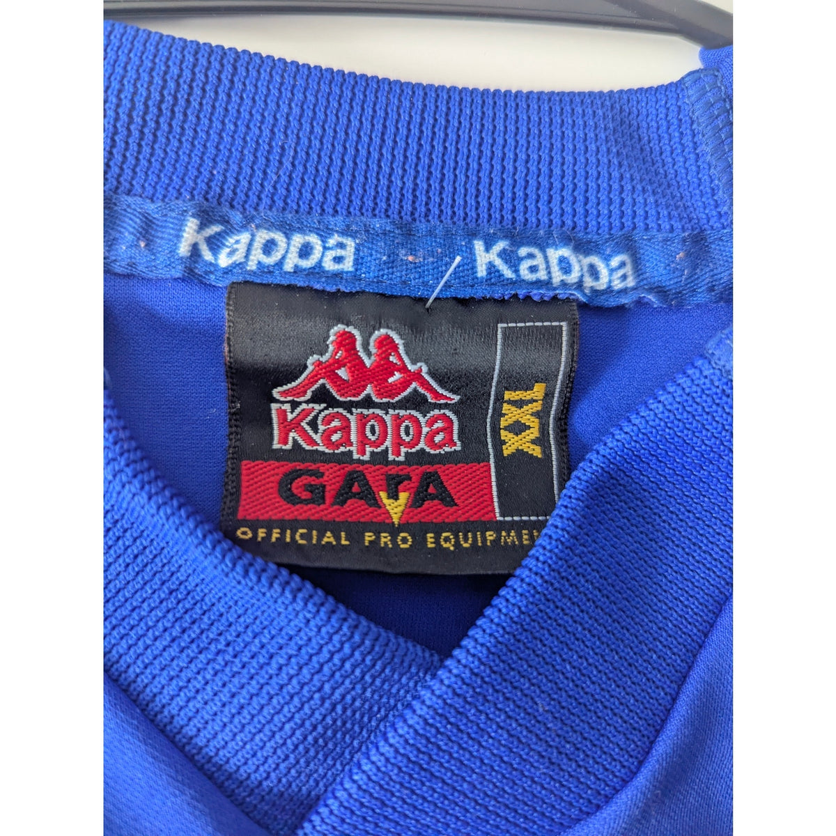 Italy 1999 Home Jersey Men’s XXL Vintage Kappa Soccer Shirt Azzurri Blue