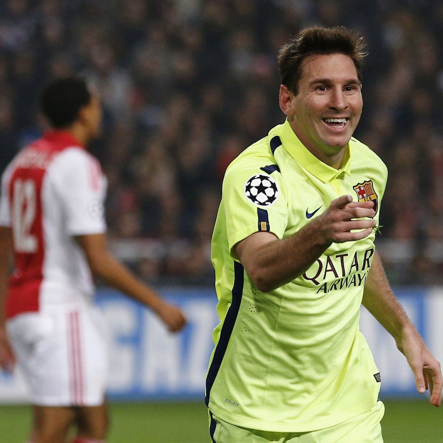 FC Barcelona 2014-15 Away UCL Messi Jersey - Men's L