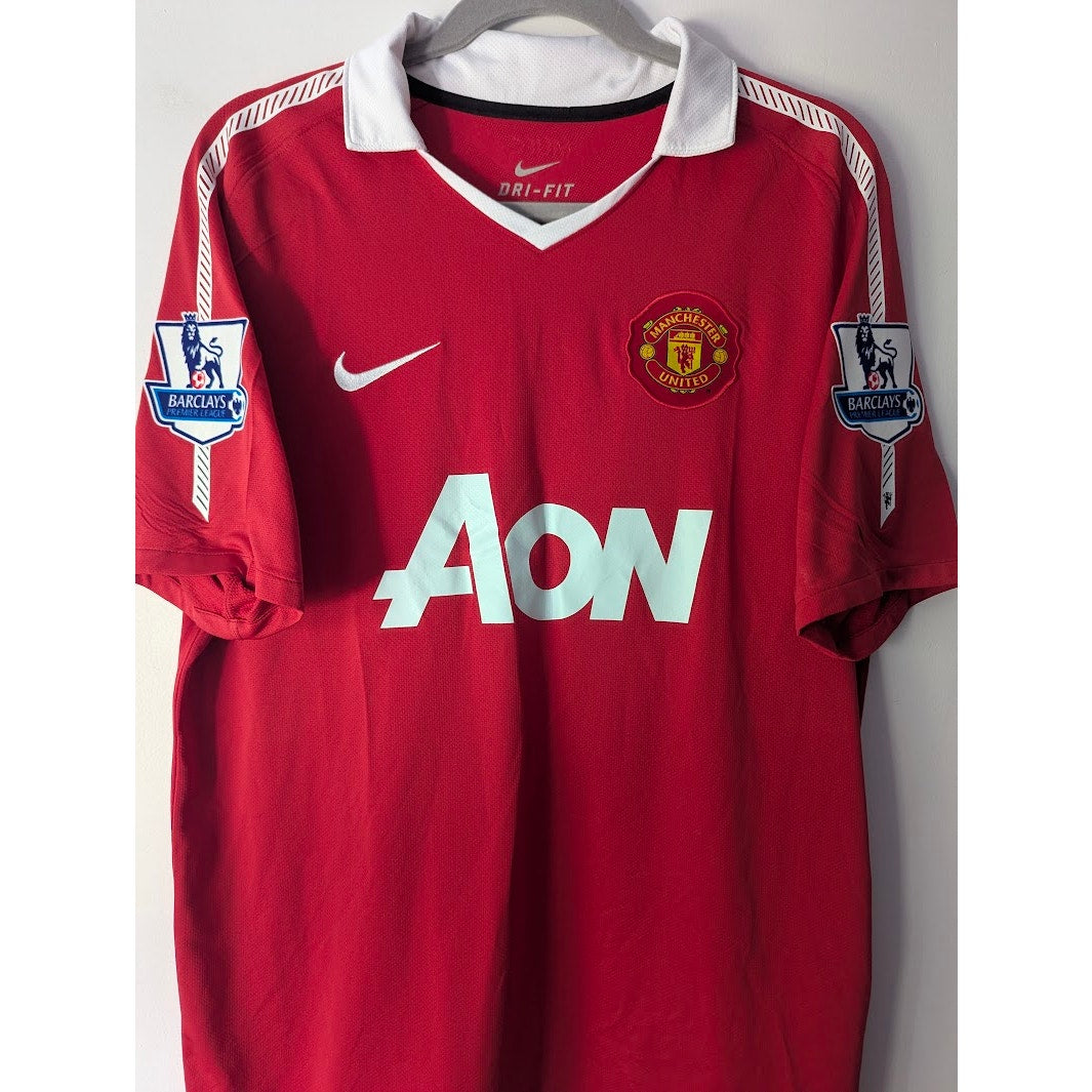 Manchester United 2010–11 Home Berbatov Jersey – Men’s Large | EPL Fully Patched Nike Shirt