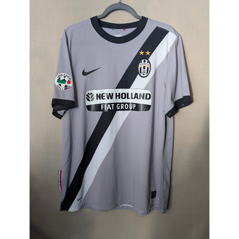 Juventus 2009-10 Away David Trezeguet #17 Jersey Mens Large Nike Serie A Fully Patched