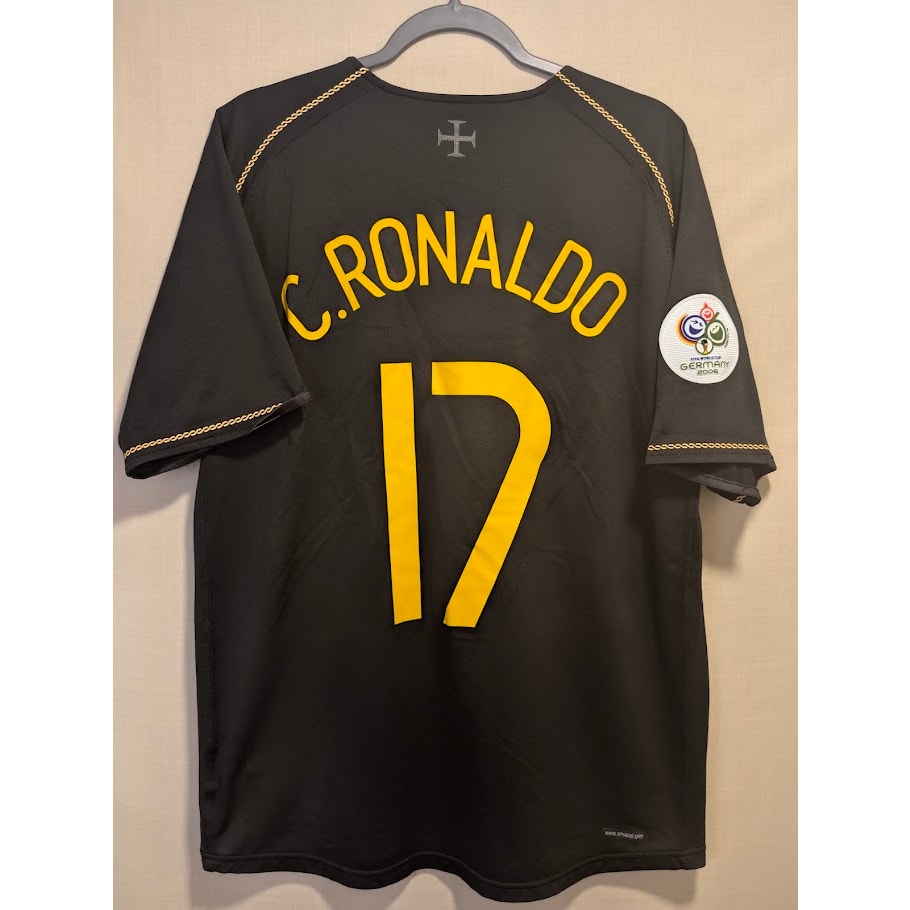 Portugal 2006 Away Cristiano Ronaldo Jersey Men's XL World Cup Patched
