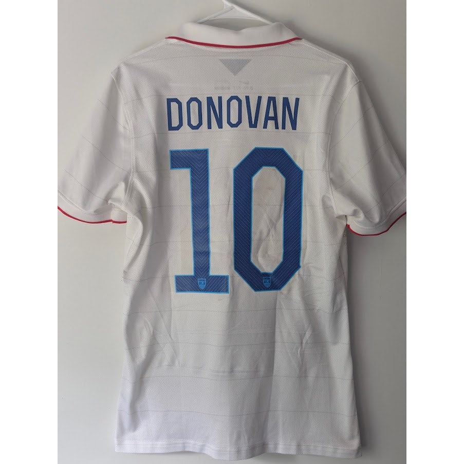 USA 2014 Home Landon Donovan Jersey Men’s Large Nike Authentic Player Version World Cup Fully Patched