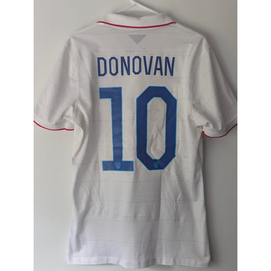 USA 2014 Home Landon Donovan Jersey Men’s Large Nike Authentic Player Version World Cup Fully Patched