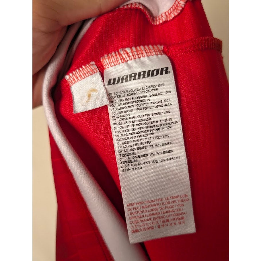Liverpool 2013-14 Home Luis Suarez Jersey Mens Large Warrior EPL Patched