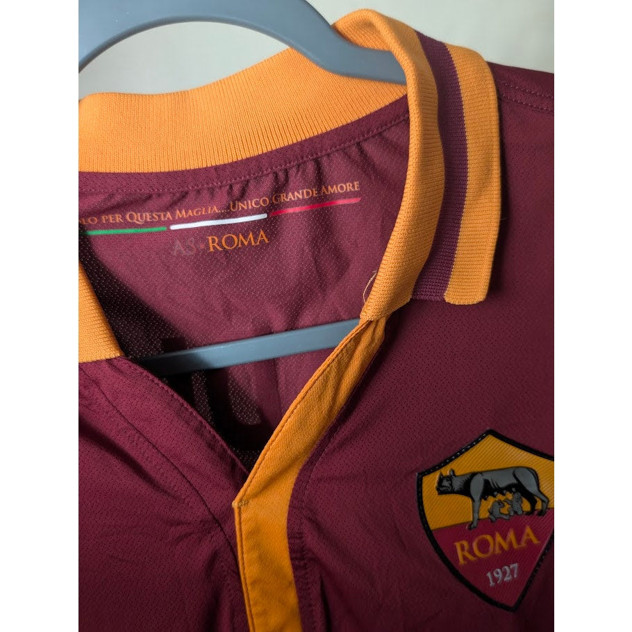 AS Roma 2013-14 Home Michael Bradley Jersey Mens XL Serie A Fully Patched Rare