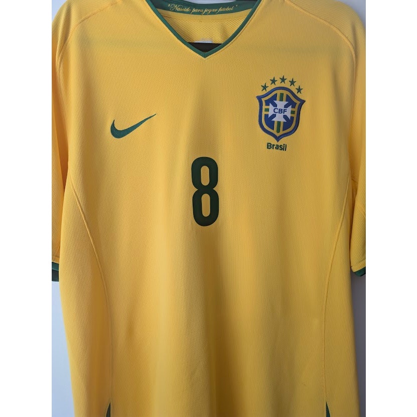 Brazil 2008 Home Kaká Jersey Men’s XL Nike Authentic Yellow Soccer Shirt