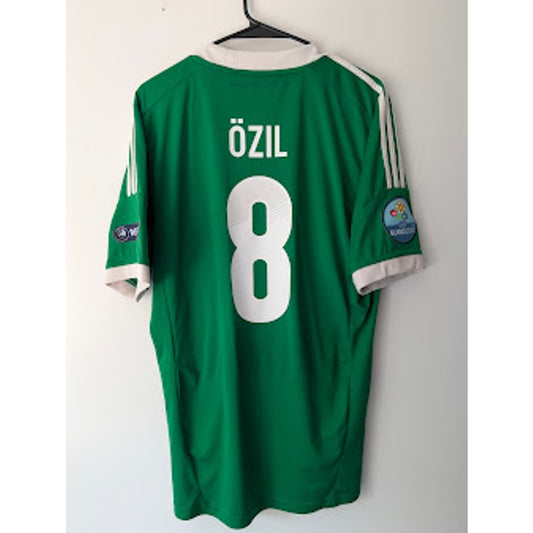 Germany 2012 Away Mesut Ozil #8 Jersey Mens Large adidas Euro 2012 Fully Patched