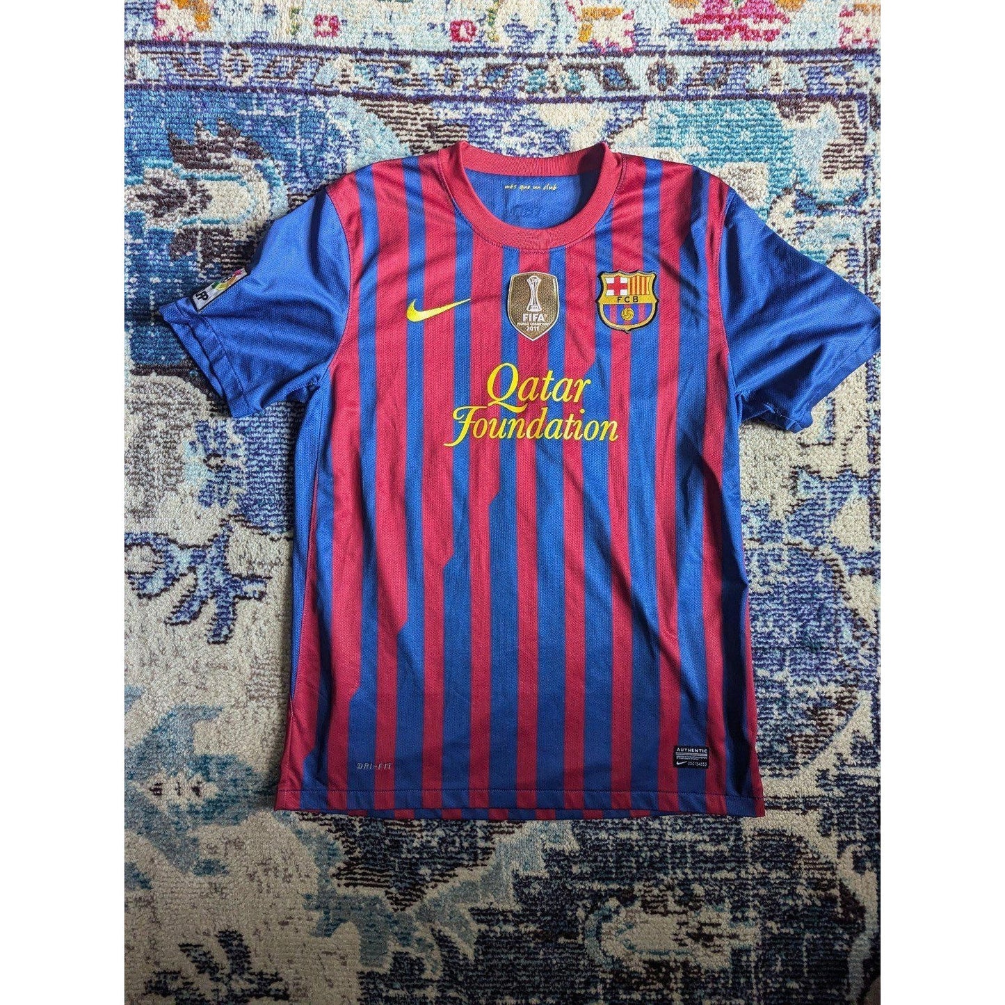 FC Barcelona 2011-12 Home Lionel Messi Jersey - Men's XL