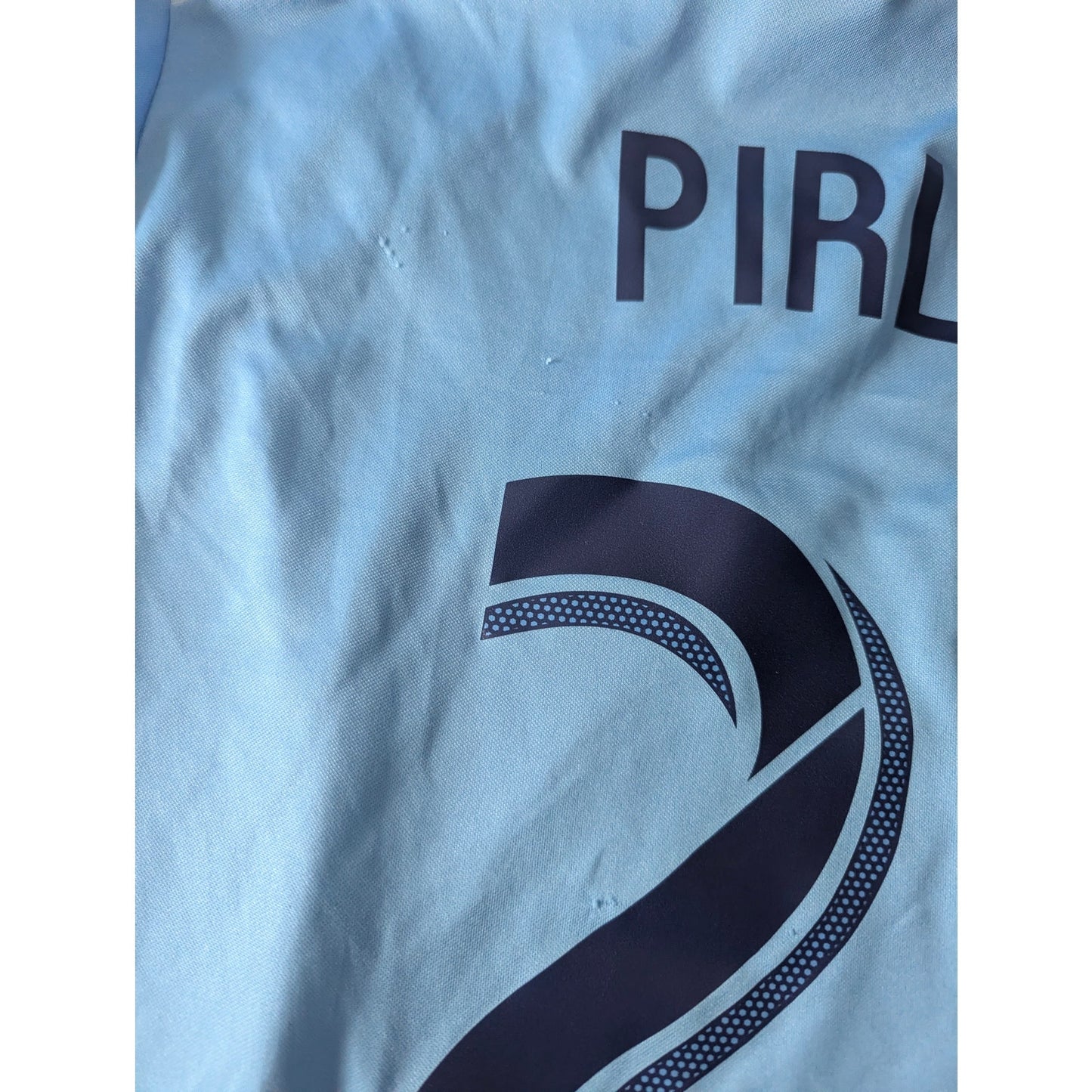 New York City FC 2016 Home Andrea Pirlo Adizero Player Jersey – Men’s Large | Authentic Player Version