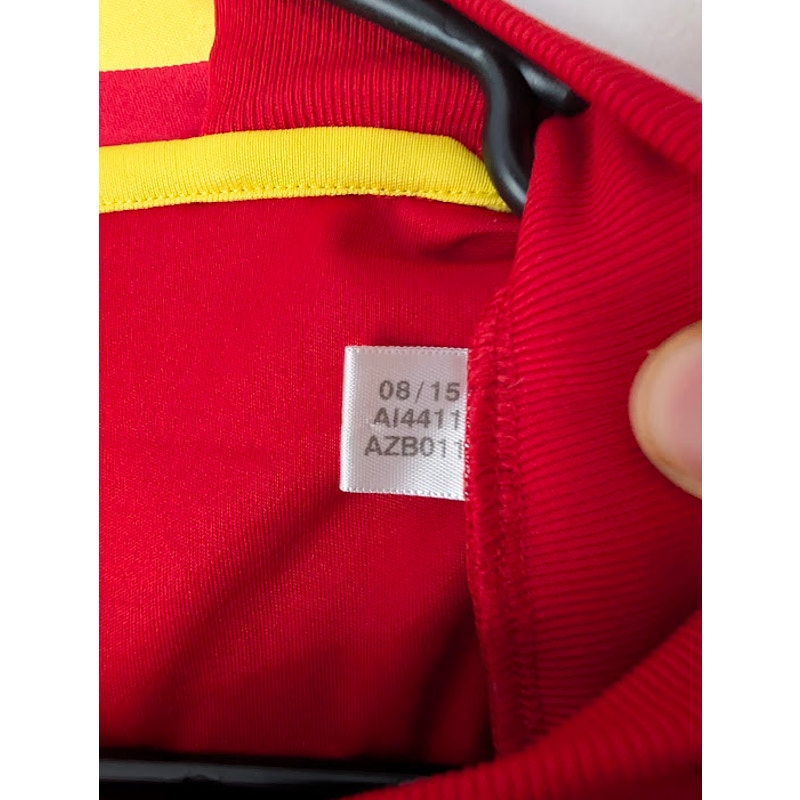 Spain 2016 Home Andres Iniesta 6 Jersey Mens Medium Adidas UEFA Euro 2016 Patch Vintage