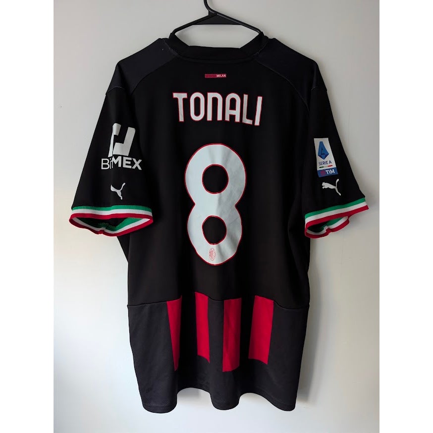 AC Milan 2022-23 home Sandro Tonali jersey, Puma, men's XL