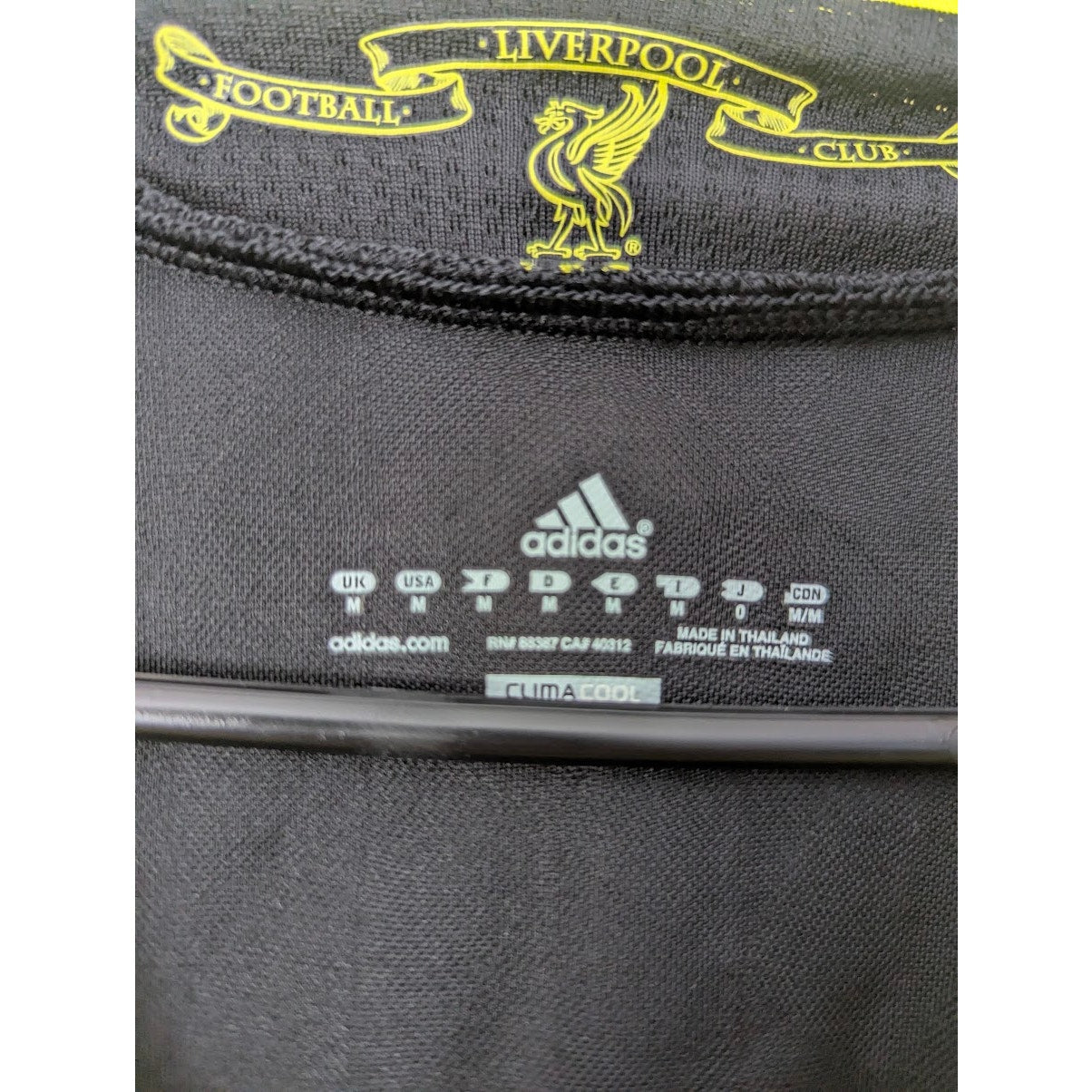 Liverpool 2010-11 Dirk Kuyt Third Jersey LS Men’s Medium Adidas Europa League Shirt