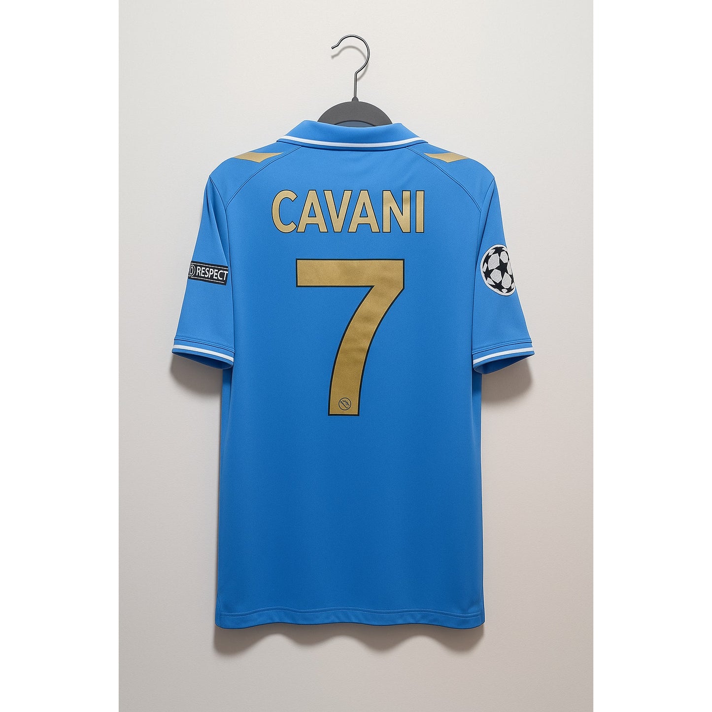 SSC Napoli 2011-12 Home UCL Cavani Jersey - Men's XL