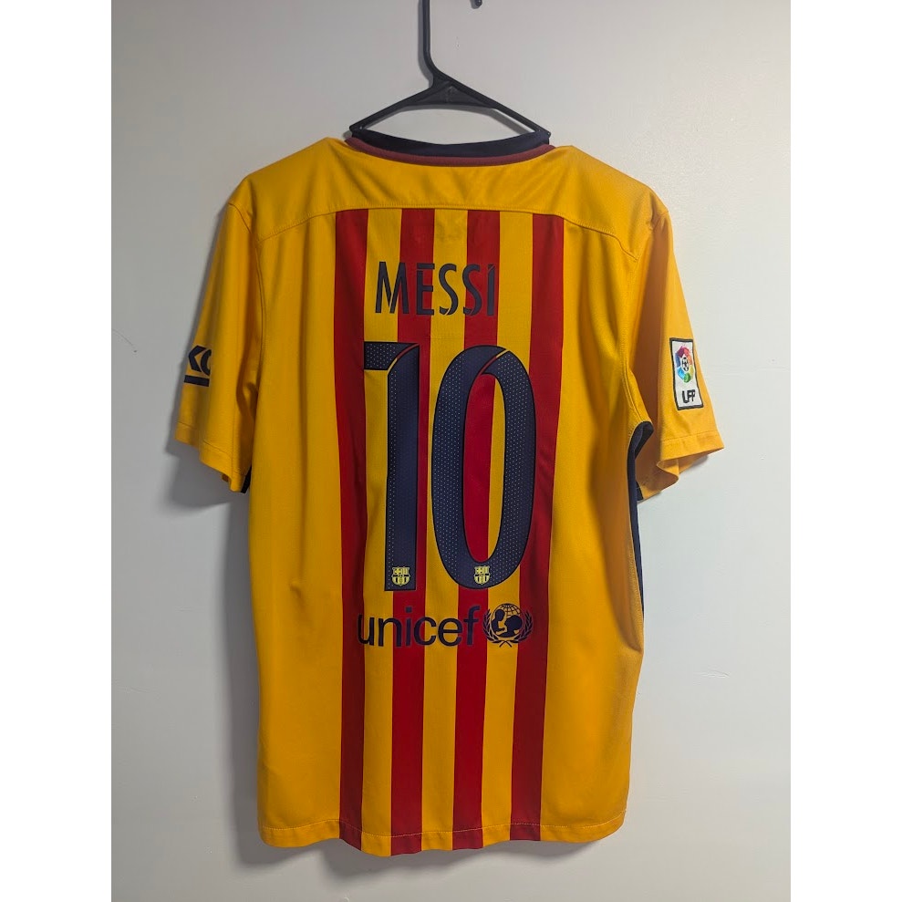 FC Barcelona 2015–16 Away Messi Jersey – Men’s Medium