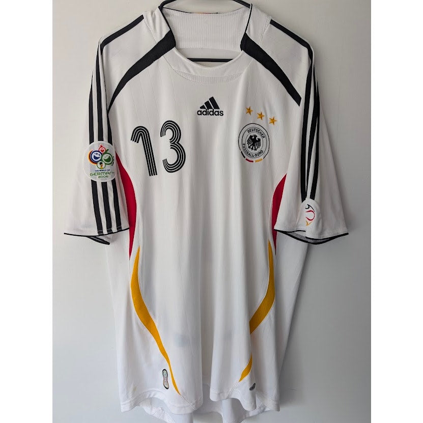 Germany 2006 Home Michael Ballack Jersey Men's XL Adidas World Cup Fully Patched