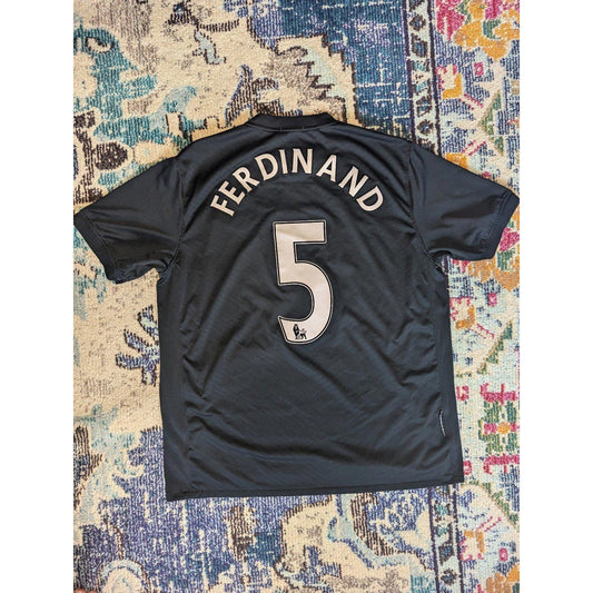 Manchester United Rio Ferdinand Soccer Jersey XL Men 2009-10 Rare Authentic Nike