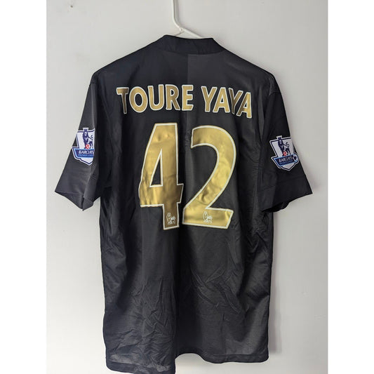 Manchester City 2013–14 Away Yaya Touré Jersey – Men’s Large | EPL Fully Patched Nike Shirt