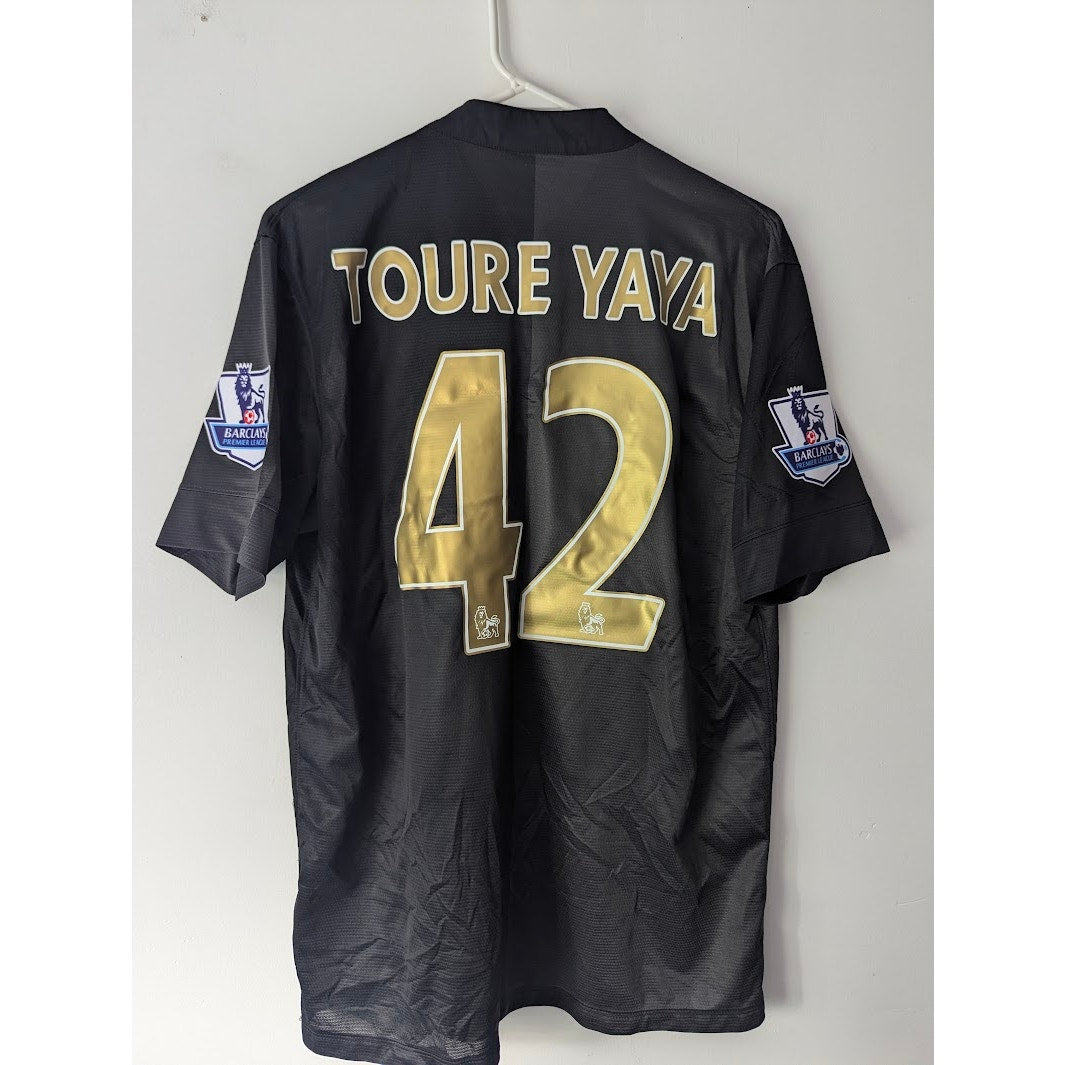 Manchester City 2013–14 Away Yaya Touré Jersey – Men’s Large | EPL Fully Patched Nike Shirt