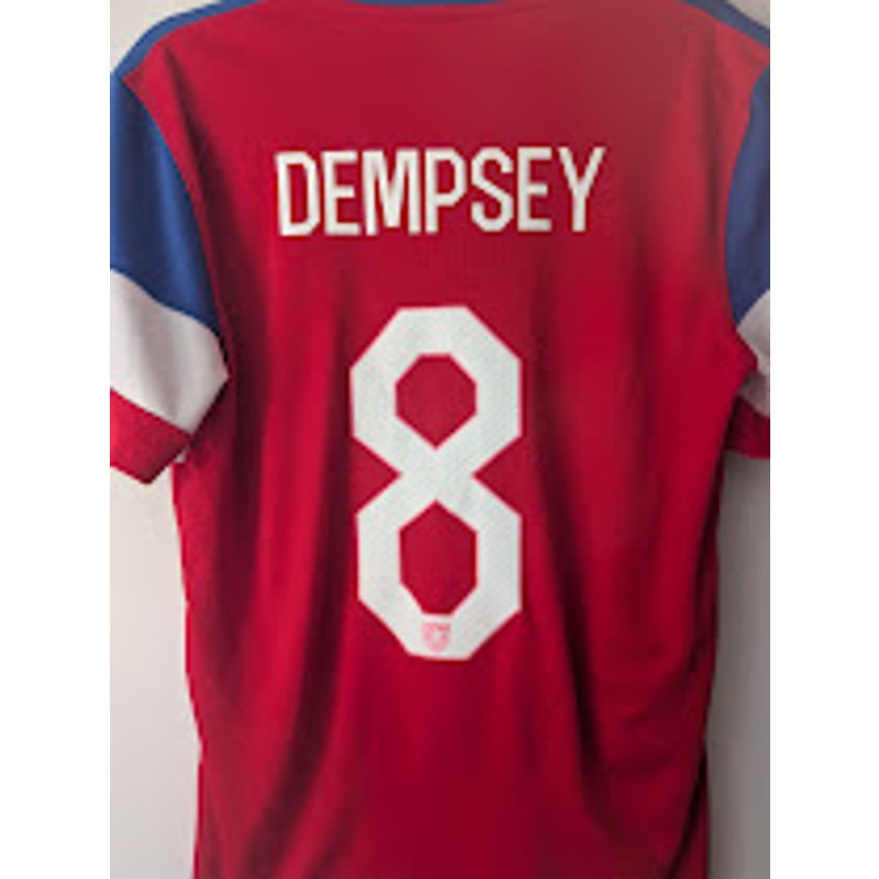 USA 2014 Away Clint Dempsey Jersey Men’s Medium Nike Authentic World Cup Fully Patched
