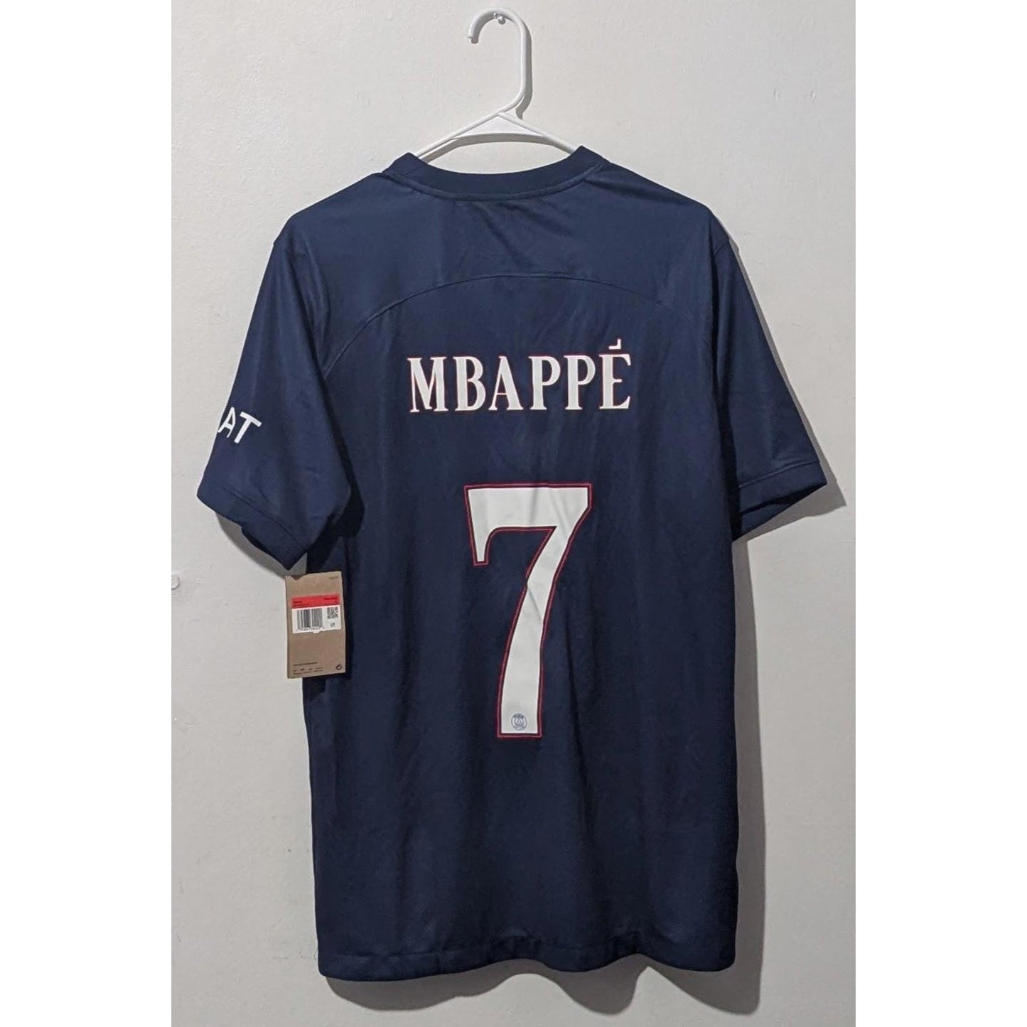 PSG 2022-23 Home Mbappe Jersey - Men's Large - NWT