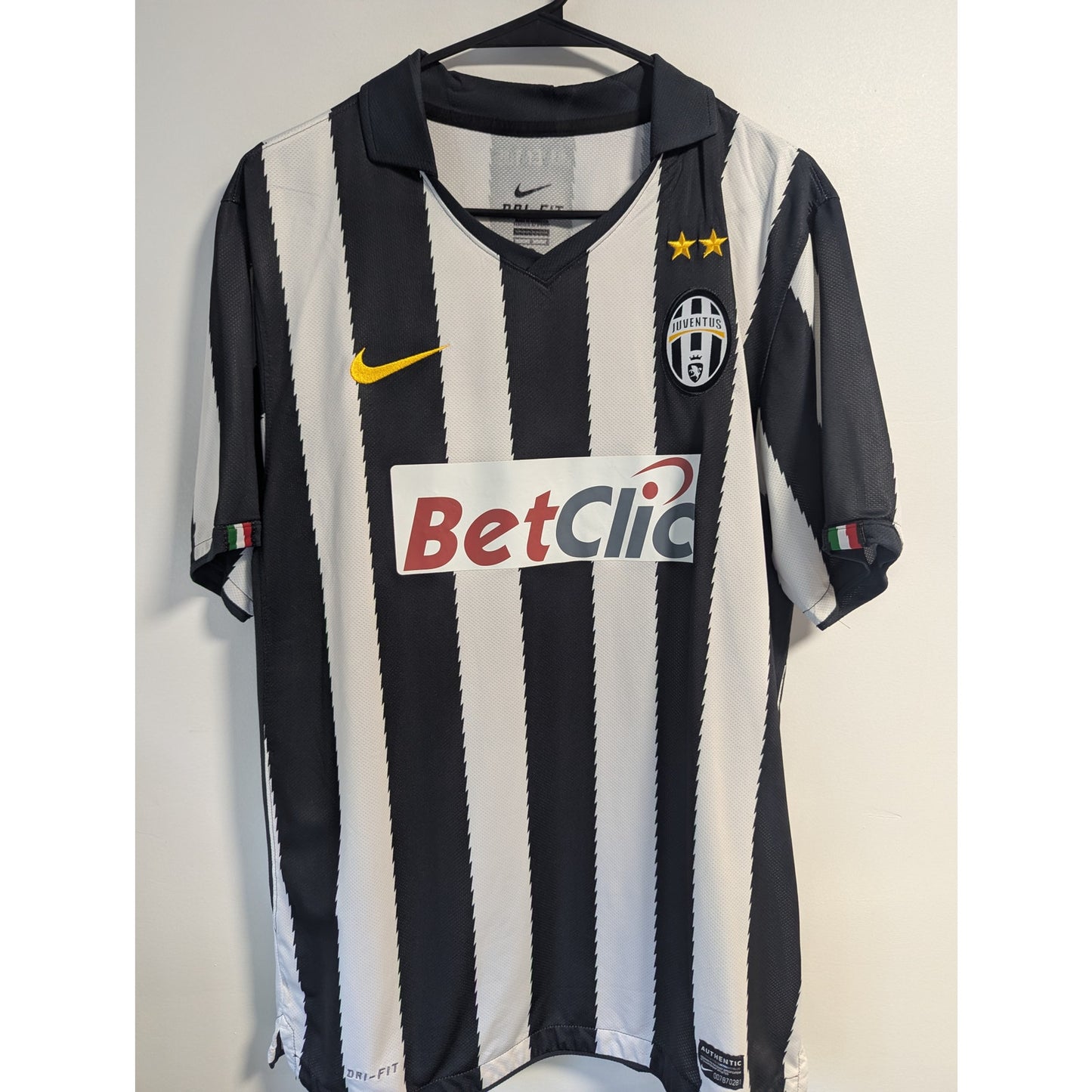Juventus 2010-11 Home Del Piero Jersey - Men's Large