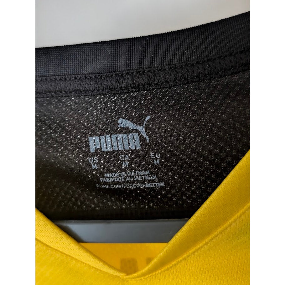 Borussia Dortmund 2021-22 Home Erling Haaland Jersey Men's Medium Patched