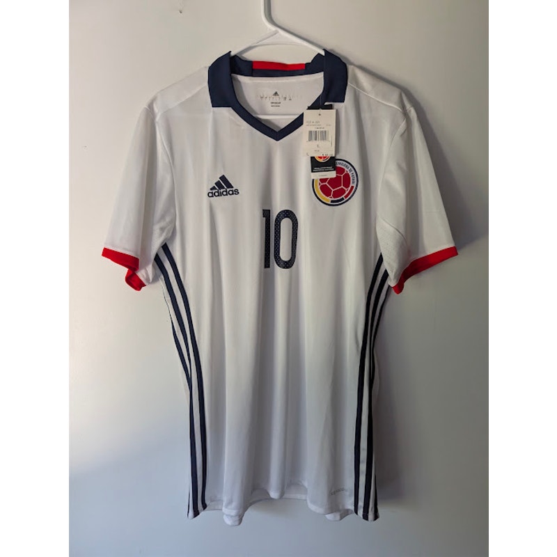 Colombia 2016 Home James Rodriguez #10 Jersey Mens Large NWT adidas Copa America