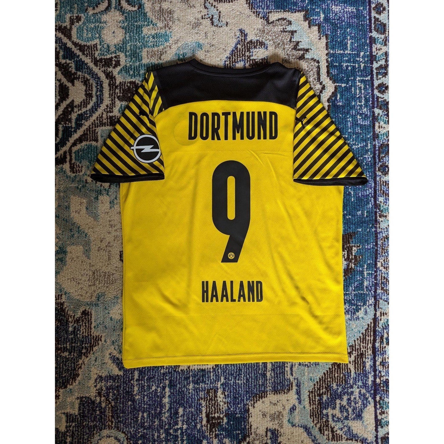 Borussia Dortmund 2021-22 Home Erling Haaland Soccer Jersey BVB Authentic Puma