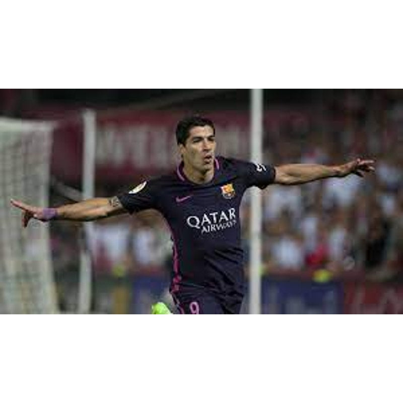 FC Barcelona 2016–17 Away Suárez Authentic Jersey – Men’s Large