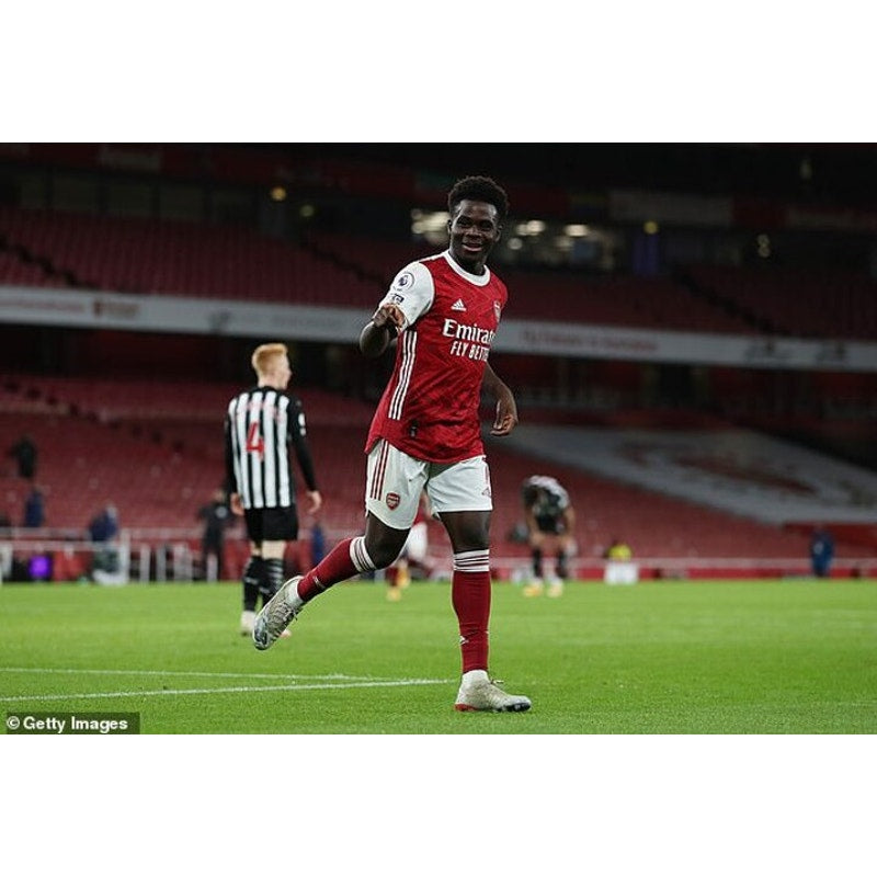 Arsenal 2020-21 Home Saka Jersey LS - Men's Large