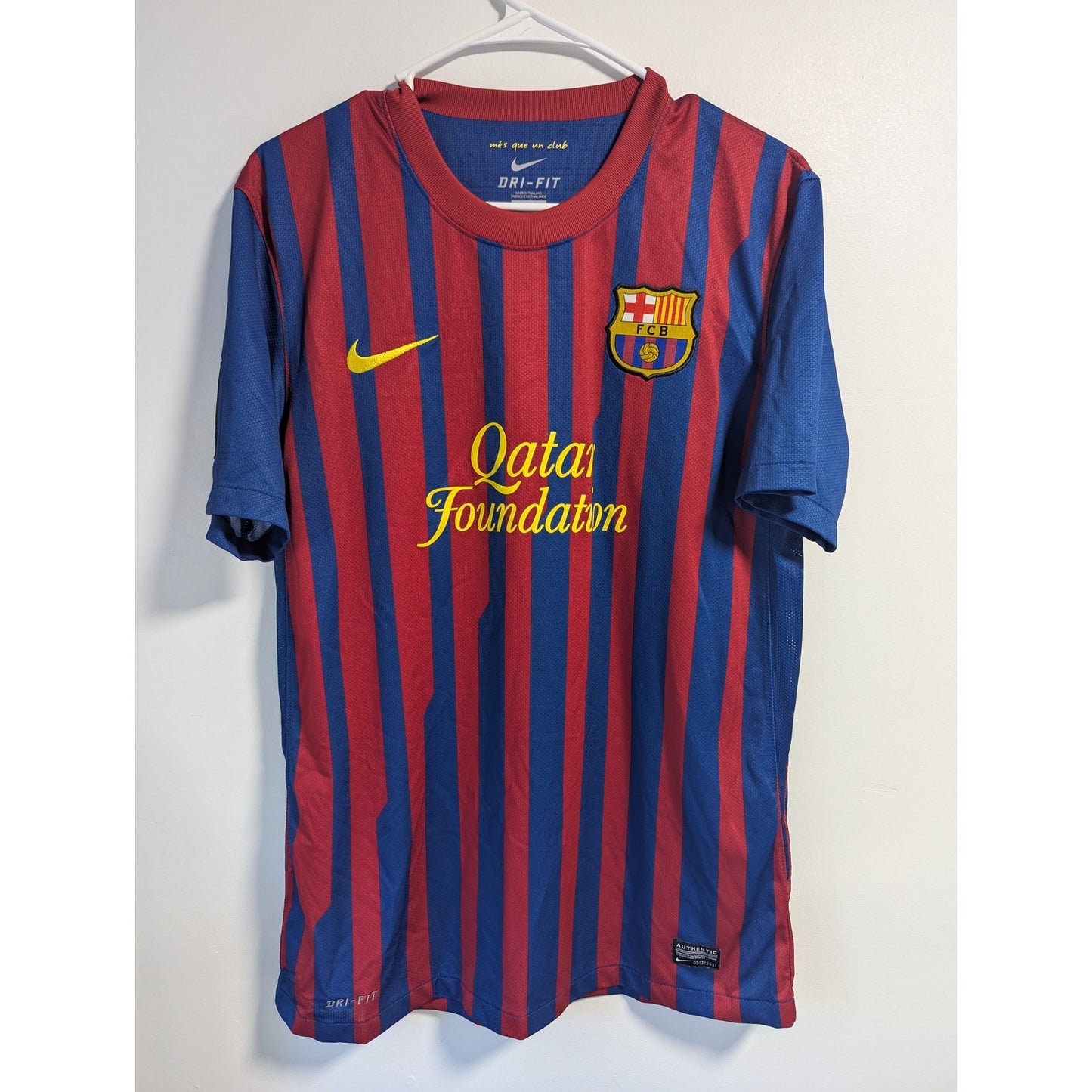 FC Barcelona 2011-12 Home Fabregas Jersey Men's Medium Authentic Nike Kit