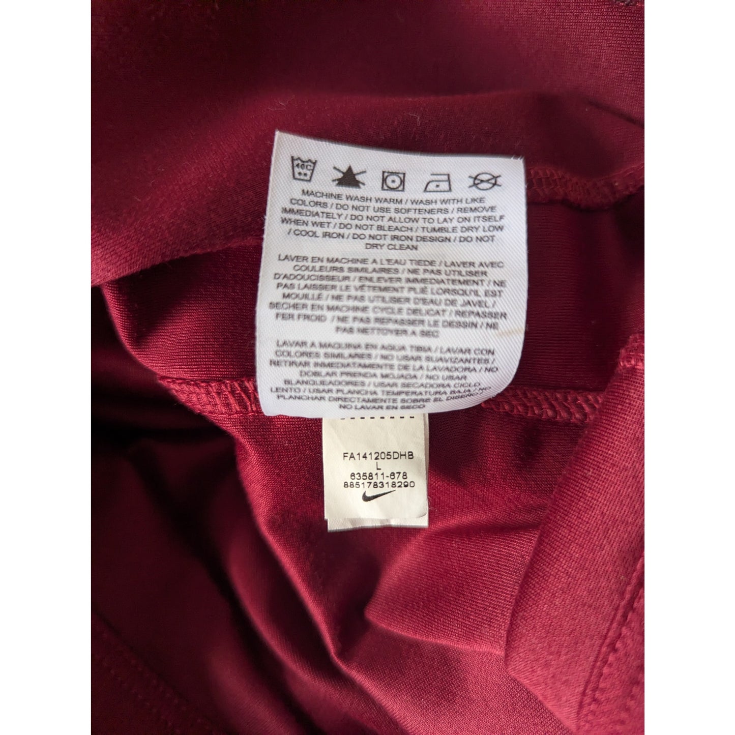 AS Roma 2014-2015 Home Totti Jersey Soccer Futbol Rare Authentic Nike Kit Large