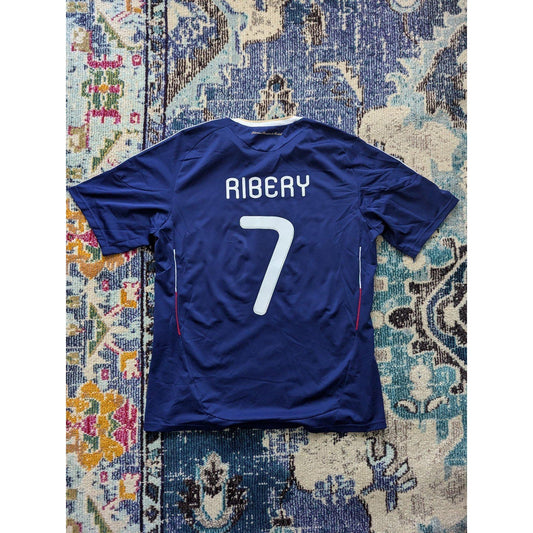 France 2010 Home Franck Ribery Jersey - Men's XL