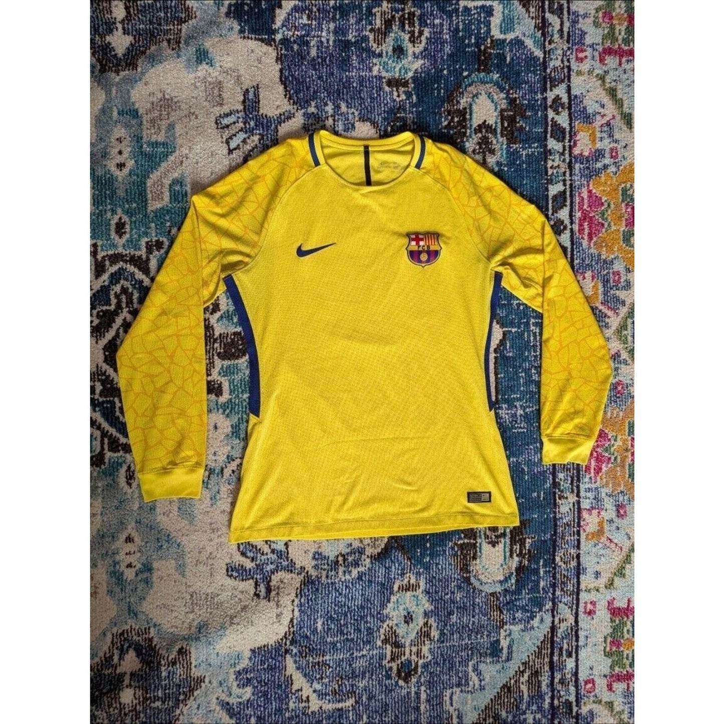 FC Barcelona 2017-18 Goalkeeper Jersey - Matchday Issue - Men's Large