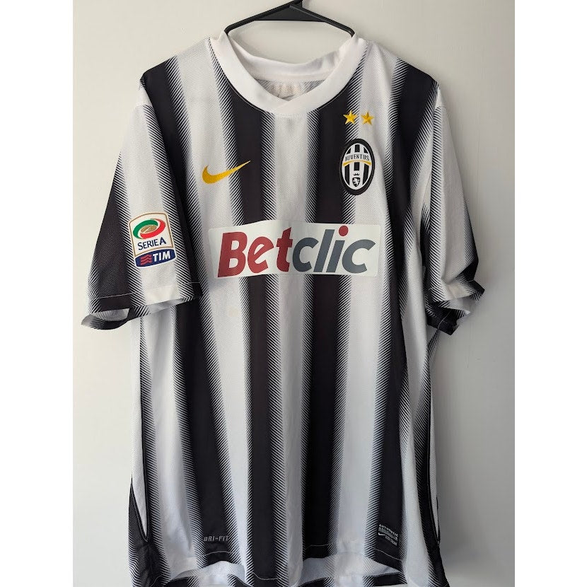 Juventus 2011-12 Home Giorgio Chiellini Jersey Men's XL Nike Serie A Patched