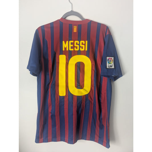 FC Barcelona 2011-12 Home Lionel Messi Jersey - Men's Medium