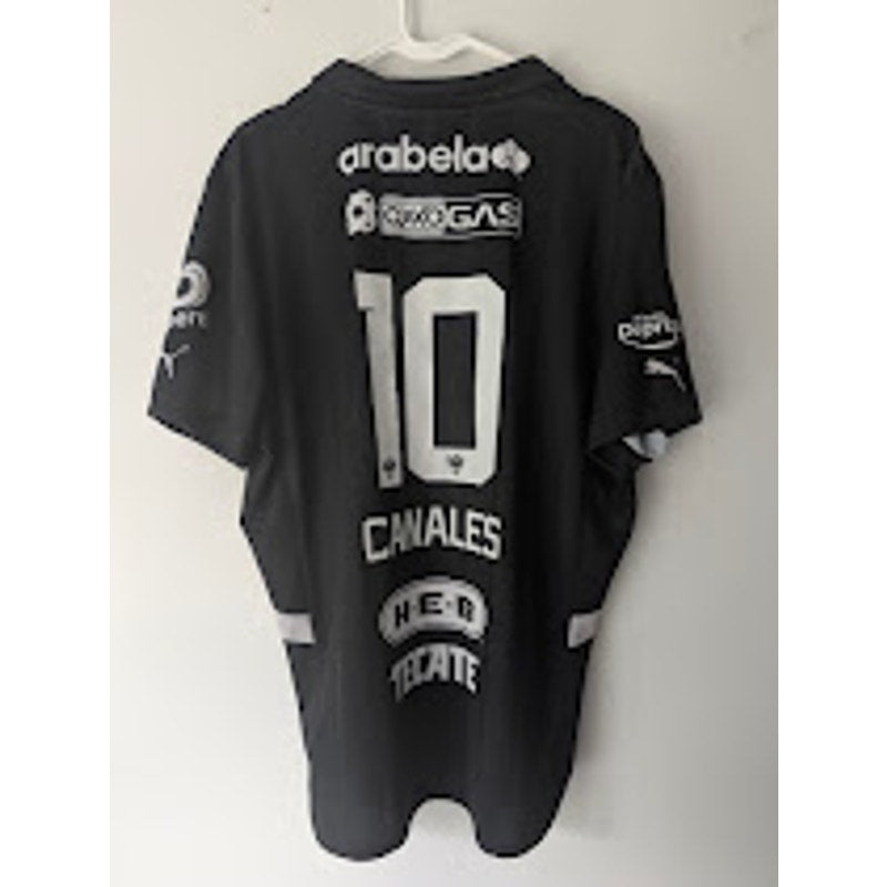 Rayados Monterrey 2025-26 Fourth Sergio Canales Jersey Mens XL Black Puma Liga MX