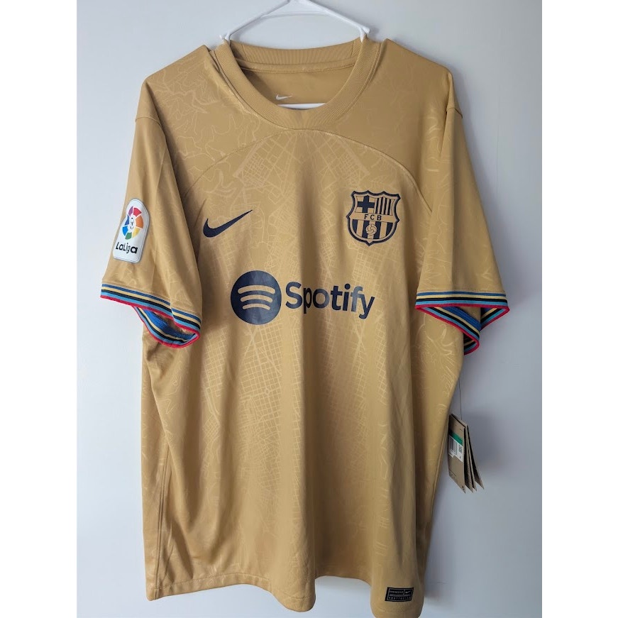 FC Barcelona 2022-23 Away Frenkie De Jong Jersey Men's XL La Liga Patched