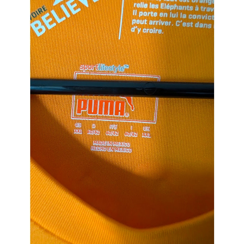 Ivory Coast 2014 Home Didier Drogba #11 Jersey Mens XXL Puma World Cup Fully Patched