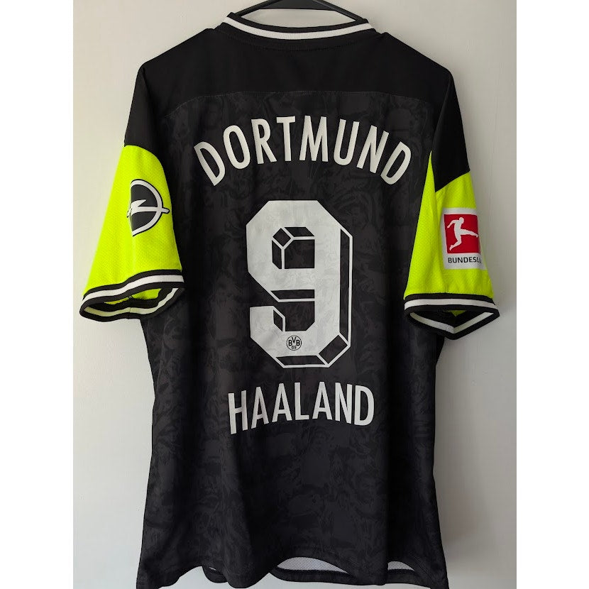 Borussia Dortmund 2020-21 Special Erling Haaland Jersey Men's XL Bundesliga Fully Patched Rare