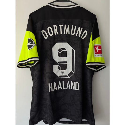 Borussia Dortmund 2020-21 Special Erling Haaland Jersey Men's XL Bundesliga Fully Patched Rare
