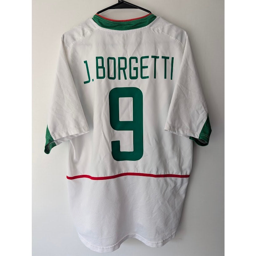 Mexico 2003 Away Jared Borgetti Jersey Men's Large White Nike Rare