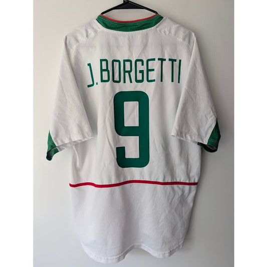 Mexico 2003 Away Jared Borgetti Jersey Men's Large White Nike Rare