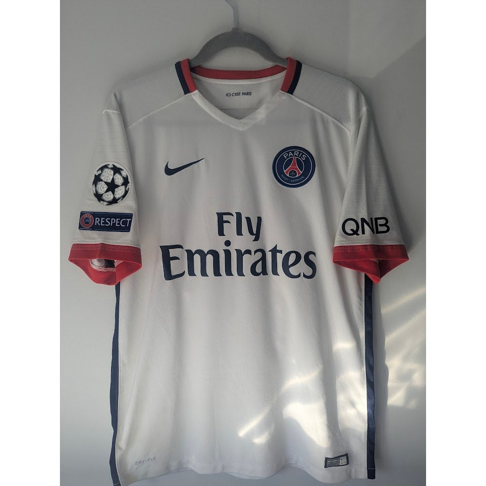 PSG 2015–16 Away Ibrahimovic Jersey – Men’s Large | UCL Fully Patched Shirt