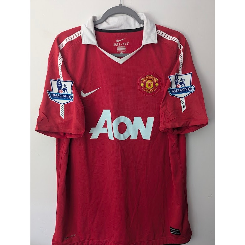 Manchester United 2010-2011 Home Chicharito Jersey - Men's Large (382469-623)