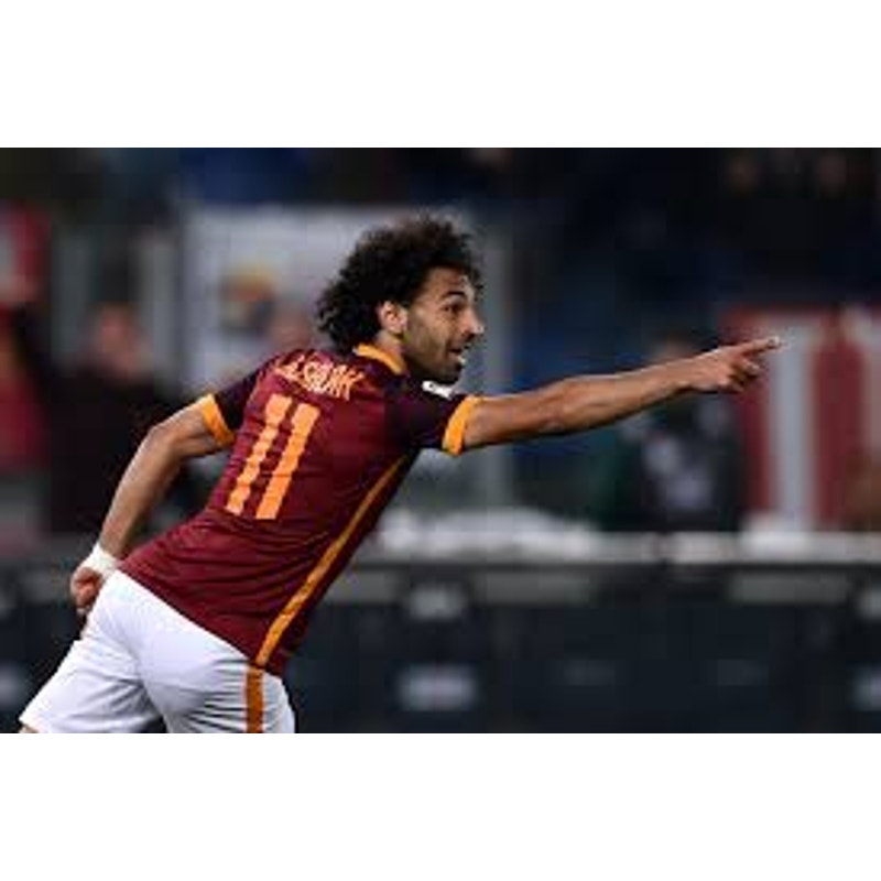 AS Roma 2015-2016 Home Salah Jersey - Men's Large