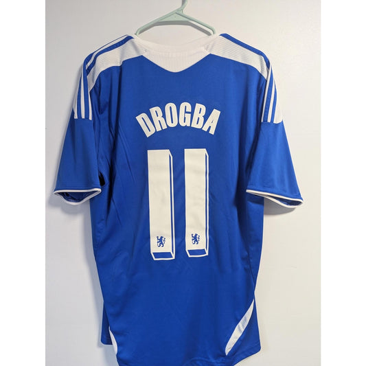 Chelsea 2011-12 Home UCL Drogba Jersey - Men's Large