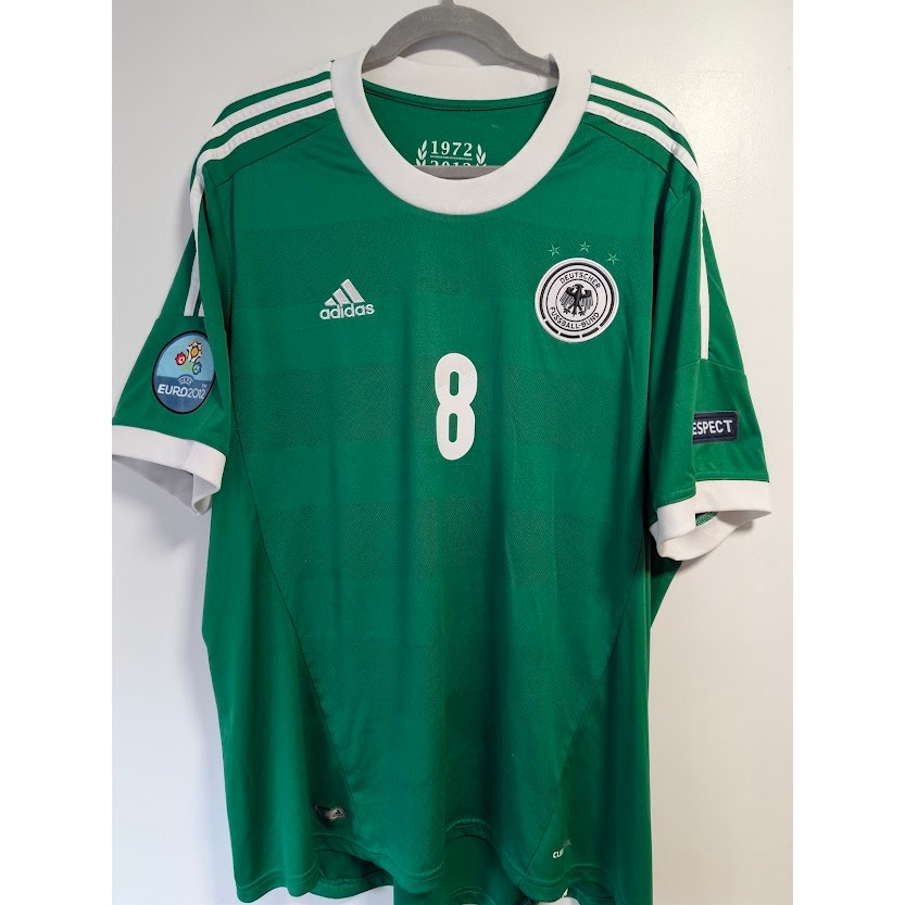 Germany 2012 Away Mesut Ozil #8 Jersey Mens 2XL adidas Euro 2012 Fully Patched