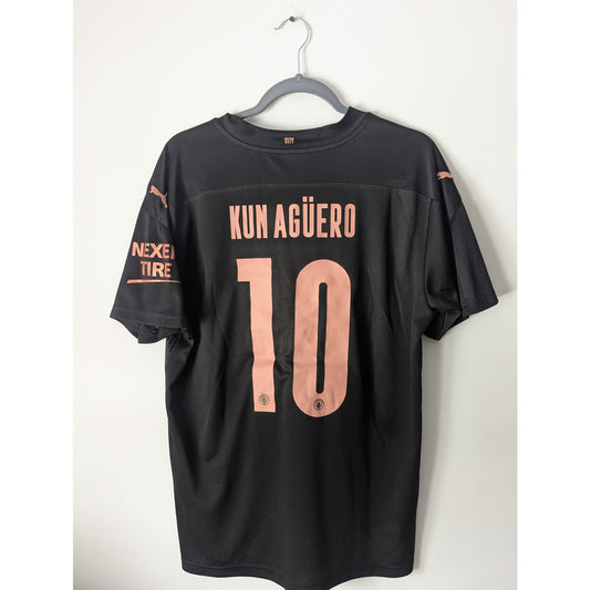 Manchester City 2020-2021 Away Sergio Aguero Jersey - Men's Large