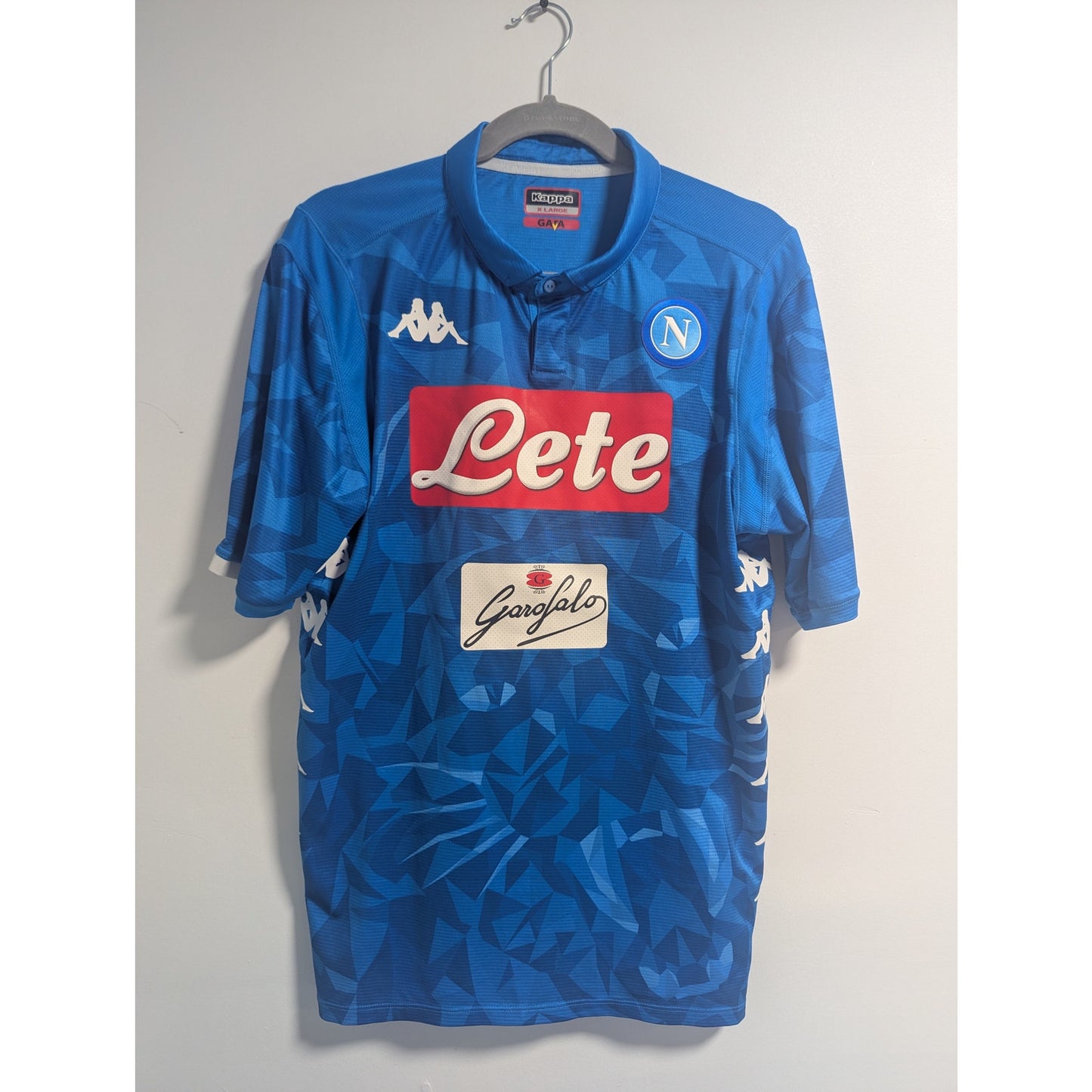 SSC Napoli 2018-19 Koulibaly Home Jersey Men’s XL Authentic Kappa Soccer Shirt